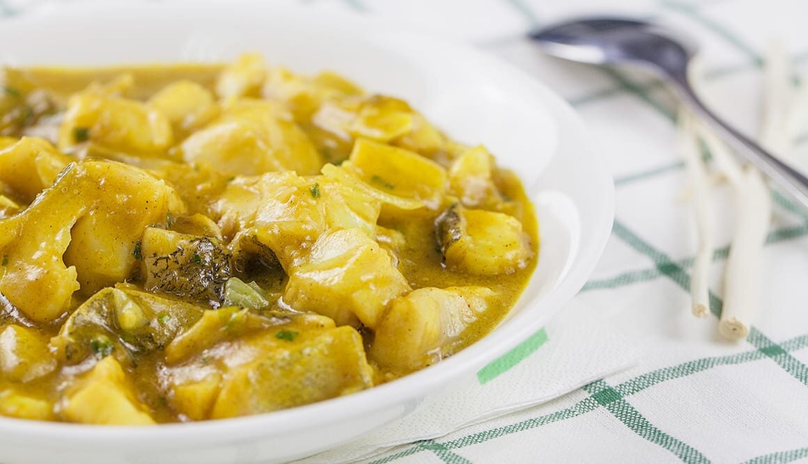 咖喱挪威北极鳕鱼