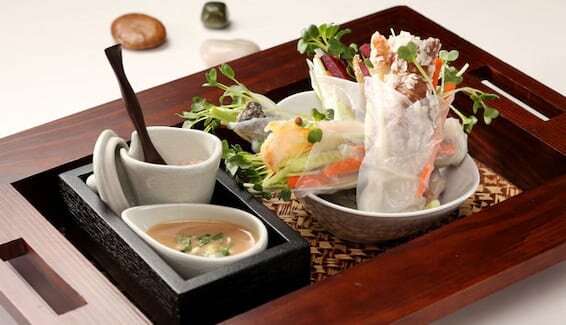 脆皮挪威三文鱼卷