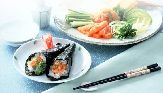 三文鱼寿司卷