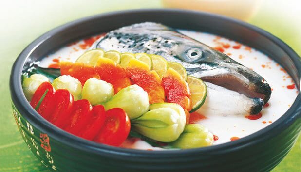 木瓜酸汤三文鱼 