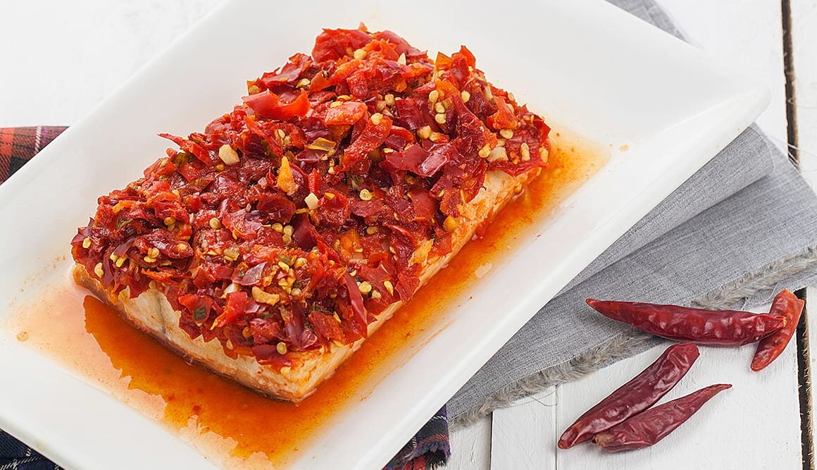 剁椒蒸挪威北极鳕鱼