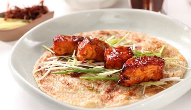 烧烤汁烧挪威三文鱼柳