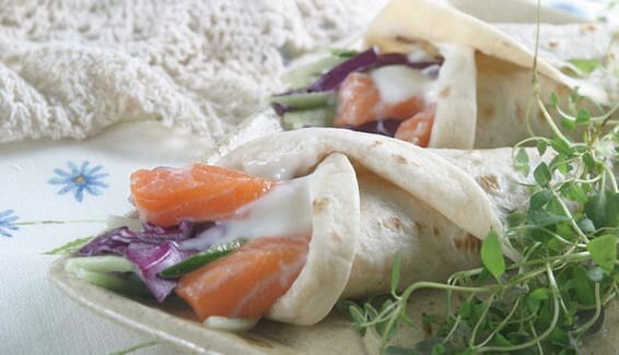 挪威三文鱼麦卷